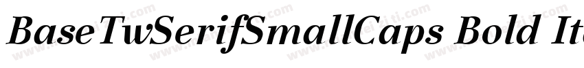 BaseTwSerifSmallCaps Bold Italic字体转换